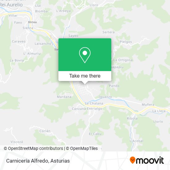 Carnicería Alfredo map