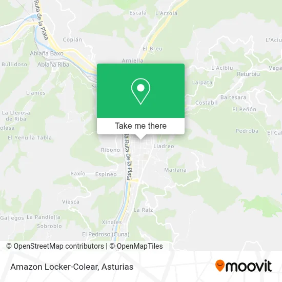 Amazon Locker-Colear map