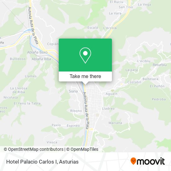 Hotel Palacio Carlos I map