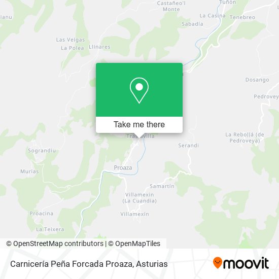 Carnicería Peña Forcada Proaza map