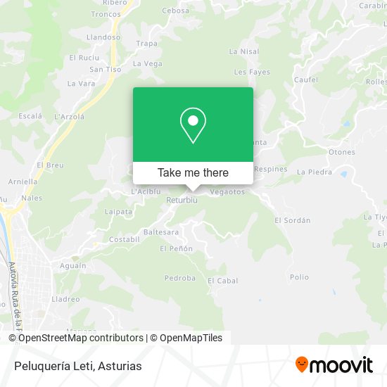 Peluquería Leti map