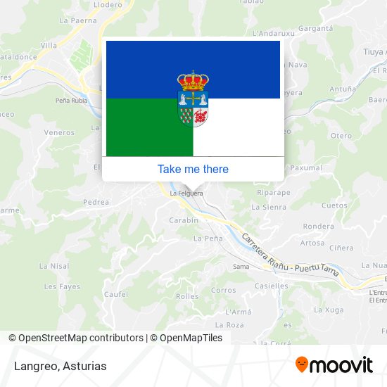 mapa Langreo