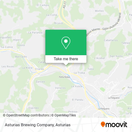 Asturias Brewing Company map