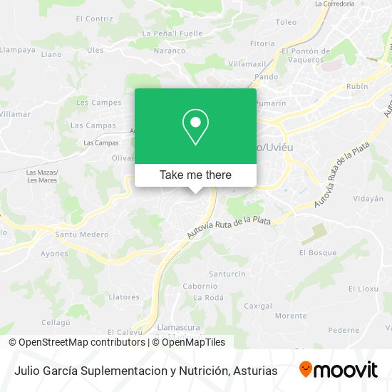 Julio García Suplementacion y Nutrición map