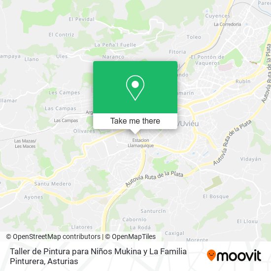 Taller de Pintura para Niños Mukina y La Familia Pinturera map