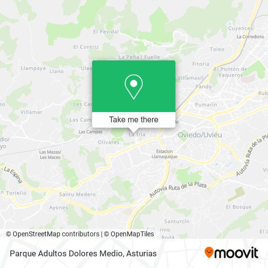 Parque Adultos Dolores Medio map
