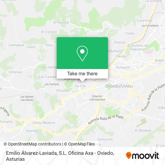 Emilio Álvarez-Laviada, S.L. Oficina Axa - Oviedo map