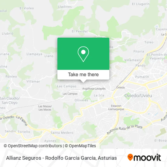 Allianz Seguros - Rodolfo García García map