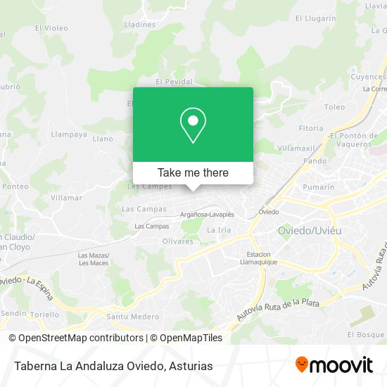 Taberna La Andaluza Oviedo map