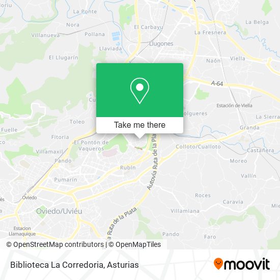 Biblioteca La Corredoria map