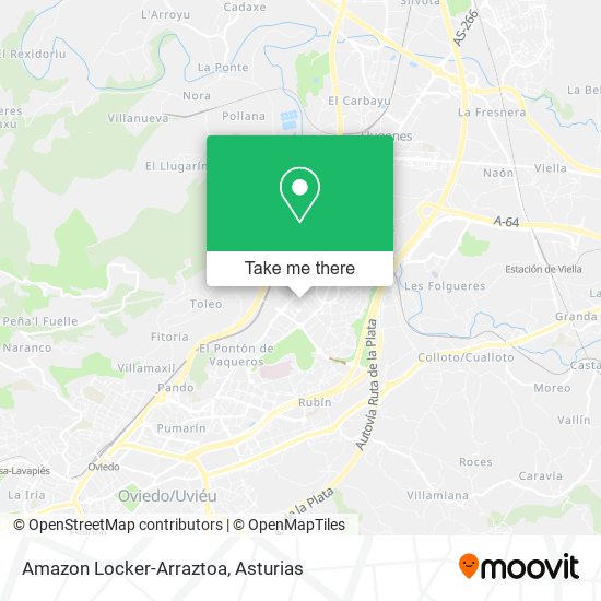 Amazon Locker-Arraztoa map