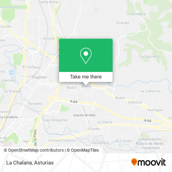 La Chalana map