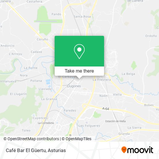 Café Bar El Güertu map