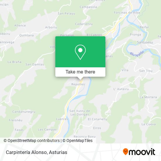 Carpintería Alonso map