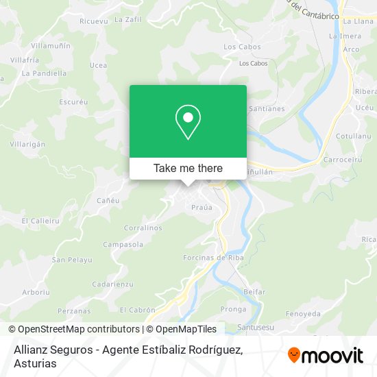 mapa Allianz Seguros - Agente Estíbaliz Rodríguez