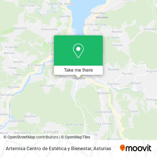 Artemisa Centro de Estética y Bienestar map