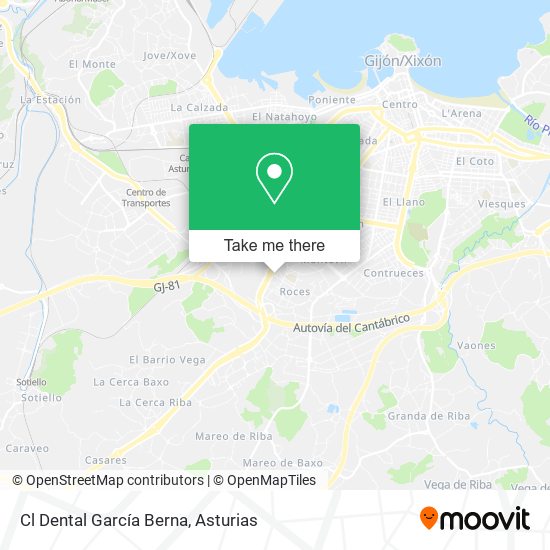 Cl Dental García Berna map