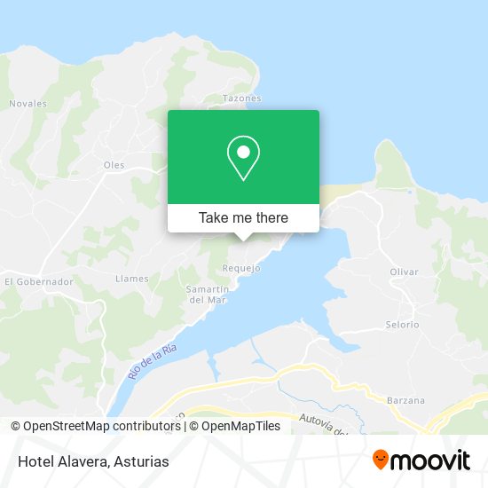 Hotel Alavera map