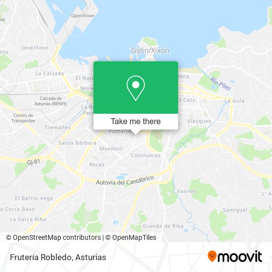 Frutería Robledo map