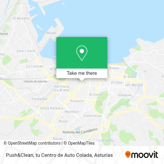 Push&Clean, tu Centro de Auto Colada map
