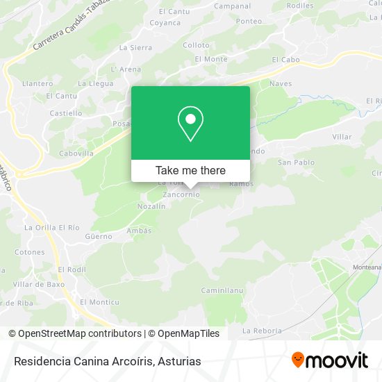 Residencia Canina Arcoíris map