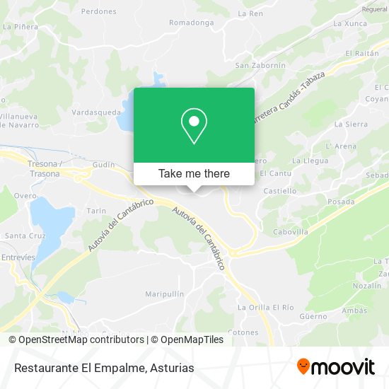mapa Restaurante El Empalme
