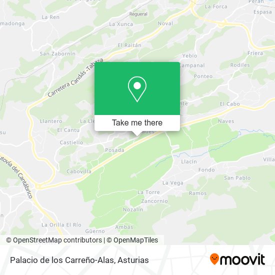 Palacio de los Carreño-Alas map