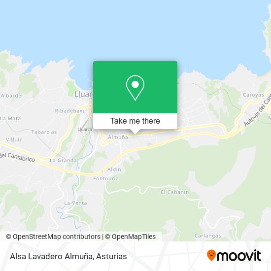 Alsa Lavadero Almuña map