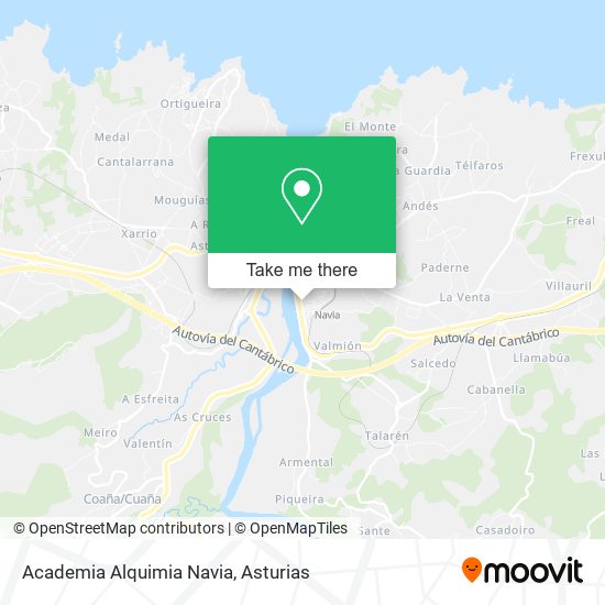 Academia Alquimia Navia map