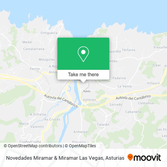 Novedades Miramar & Miramar Las Vegas map