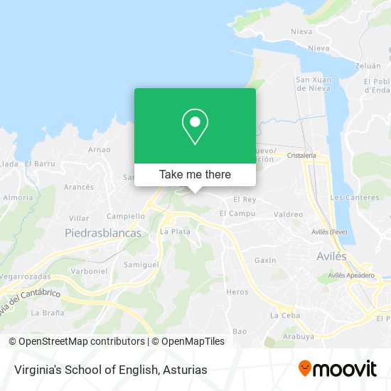 mapa Virginia's School of English