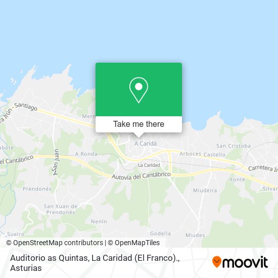 Auditorio as Quintas, La Caridad (El Franco). map