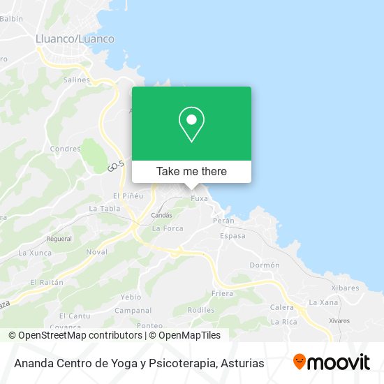 Ananda Centro de Yoga y Psicoterapia map