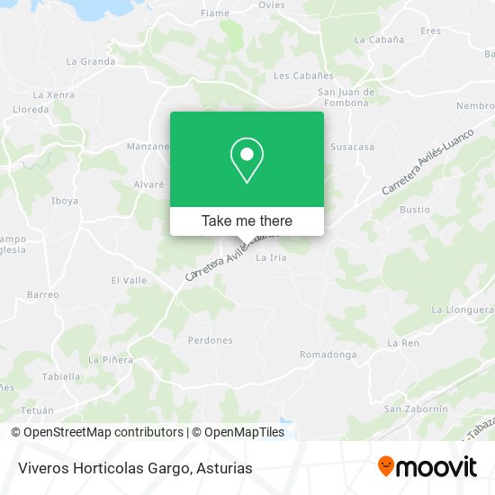 Viveros Horticolas Gargo map