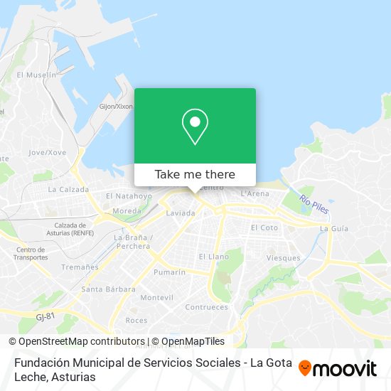 Fundación Municipal de Servicios Sociales - La Gota Leche map