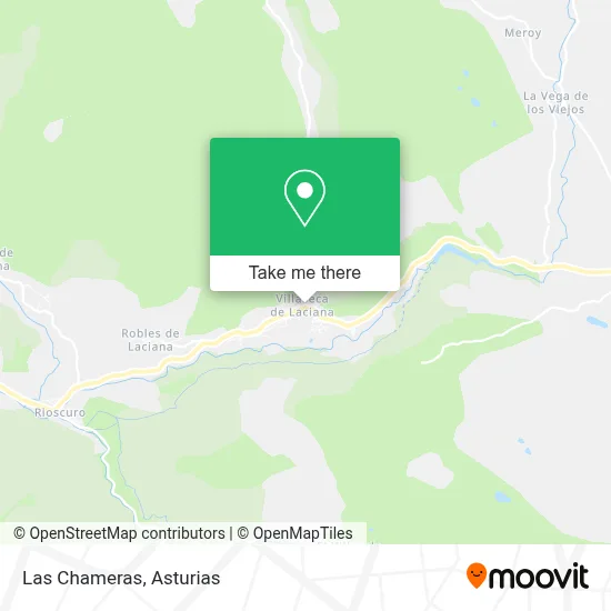 Las Chameras map