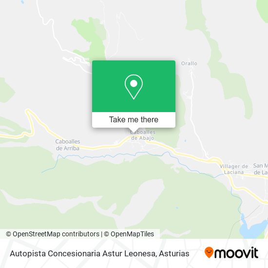 mapa Autopista Concesionaria Astur Leonesa