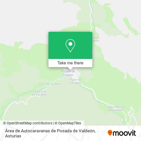 Área de Autocaravanas de Posada de Valdeón map