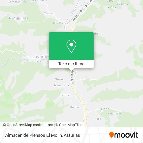 Almacén de Piensos El Molin map