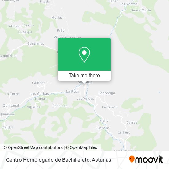 Centro Homologado de Bachillerato map