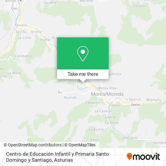 mapa Centro de Educación Infantil y Primaria Santo Domingo y Santiago