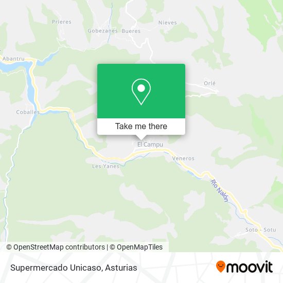 Supermercado Unicaso map