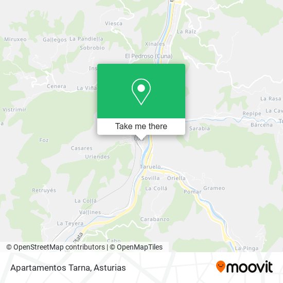 Apartamentos Tarna map