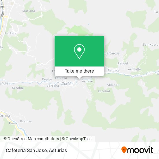 Cafetería San José map