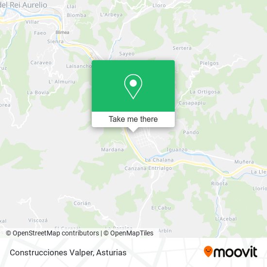 Construcciones Valper map