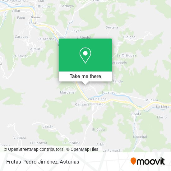 Frutas Pedro Jiménez map