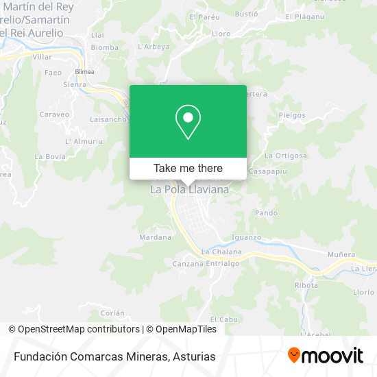 Fundación Comarcas Mineras map