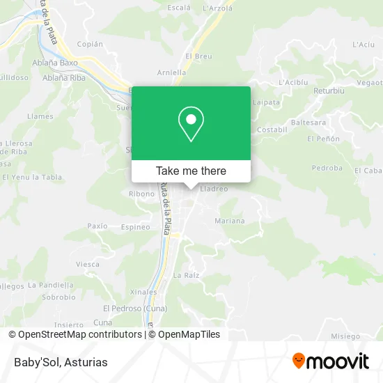 Baby'Sol map