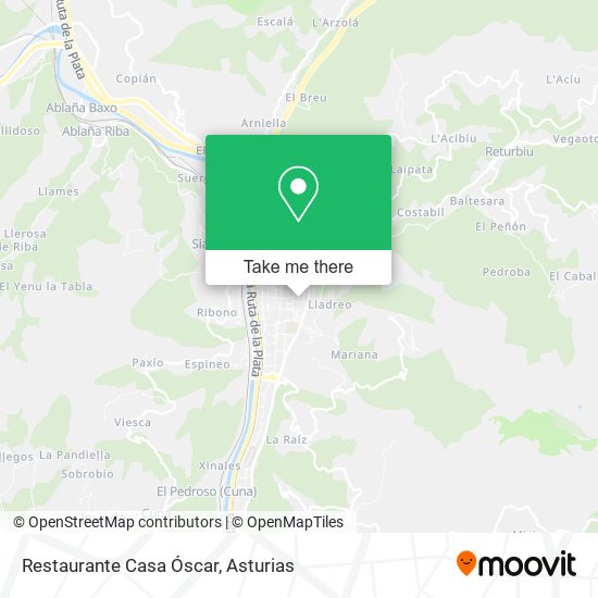 Restaurante Casa Óscar map