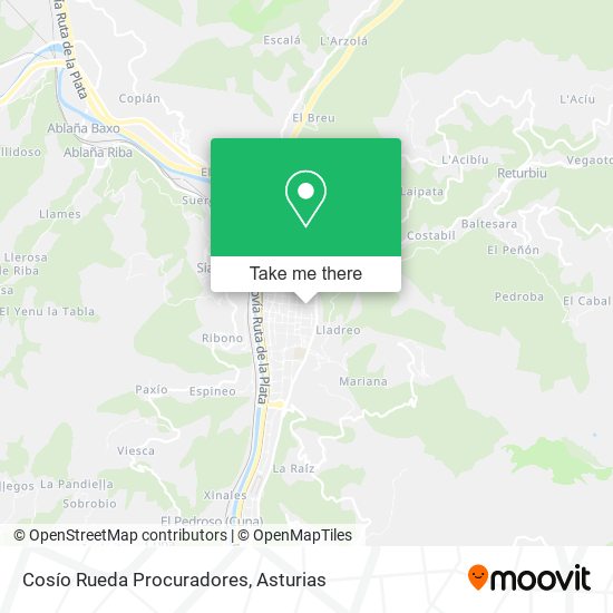 Cosío Rueda Procuradores map